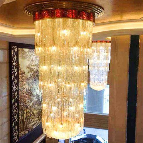 非标会所KTV吸顶灯酒店大厅水晶柱吊灯豪华别墅楼梯工程灯具制造,家装灯饰光源,客厅吊灯,淘宝优惠券,粉丝福利购,淘宝优惠卷