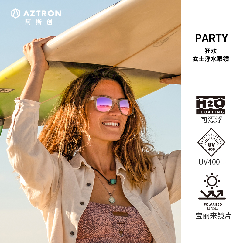 AZTRON户外偏光轻量化sunglasses可浮水材质 PARTY狂欢浮水眼镜-封面