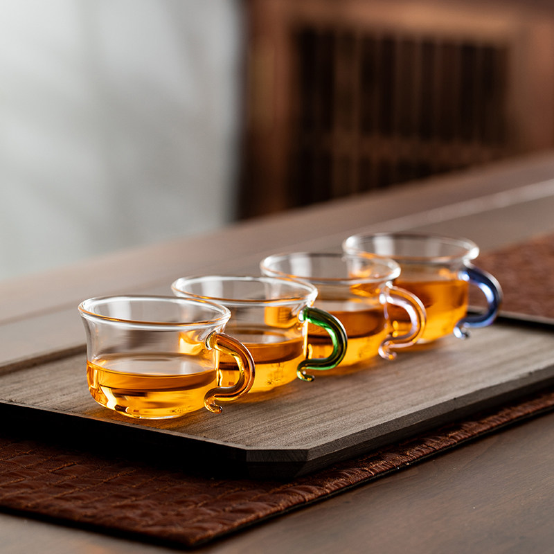 小茶杯玻璃品一恒主人杯茶碗简约图片