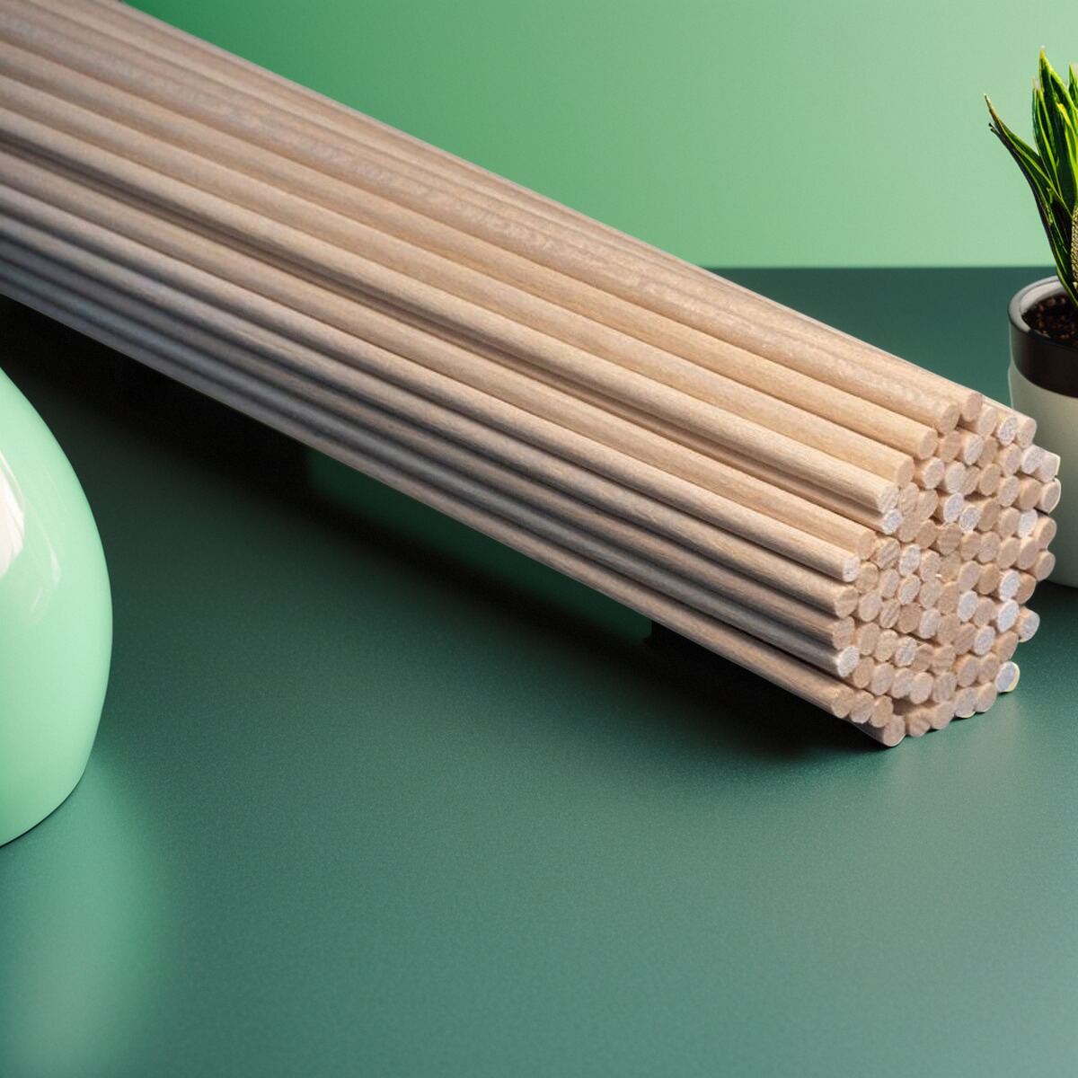 原色圆木棒diy手工小屋制作建筑模型材料小木棍幼儿园玩具数数棒