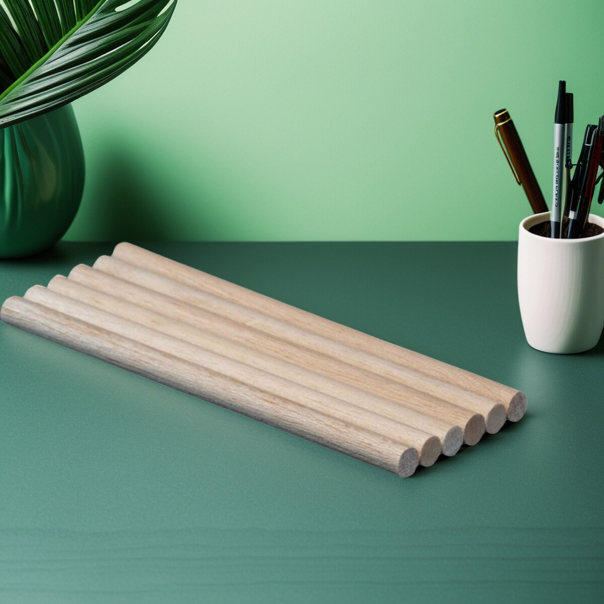 原色圆木棒diy手工小屋制作建筑模型材料小木棍幼儿园玩具数数棒