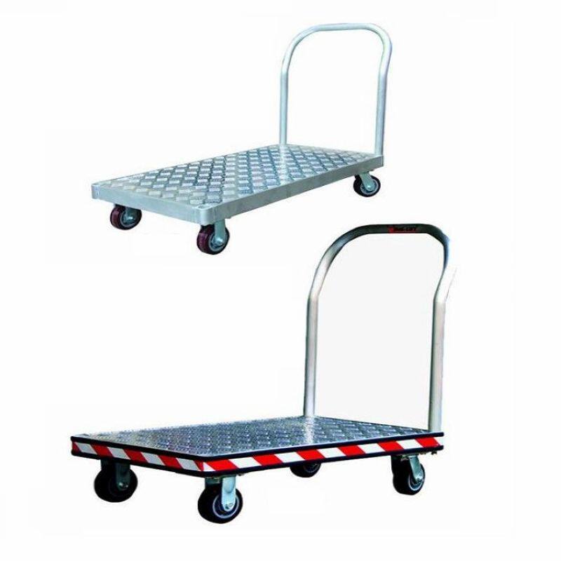 重型铝合金平板手推车 轻型铝合金平板车手拉车 铝制工具车拉货车