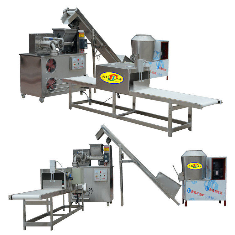 双螺杆铜芯自熟冷面机详情说明  五谷杂粮面条机厂家包技术