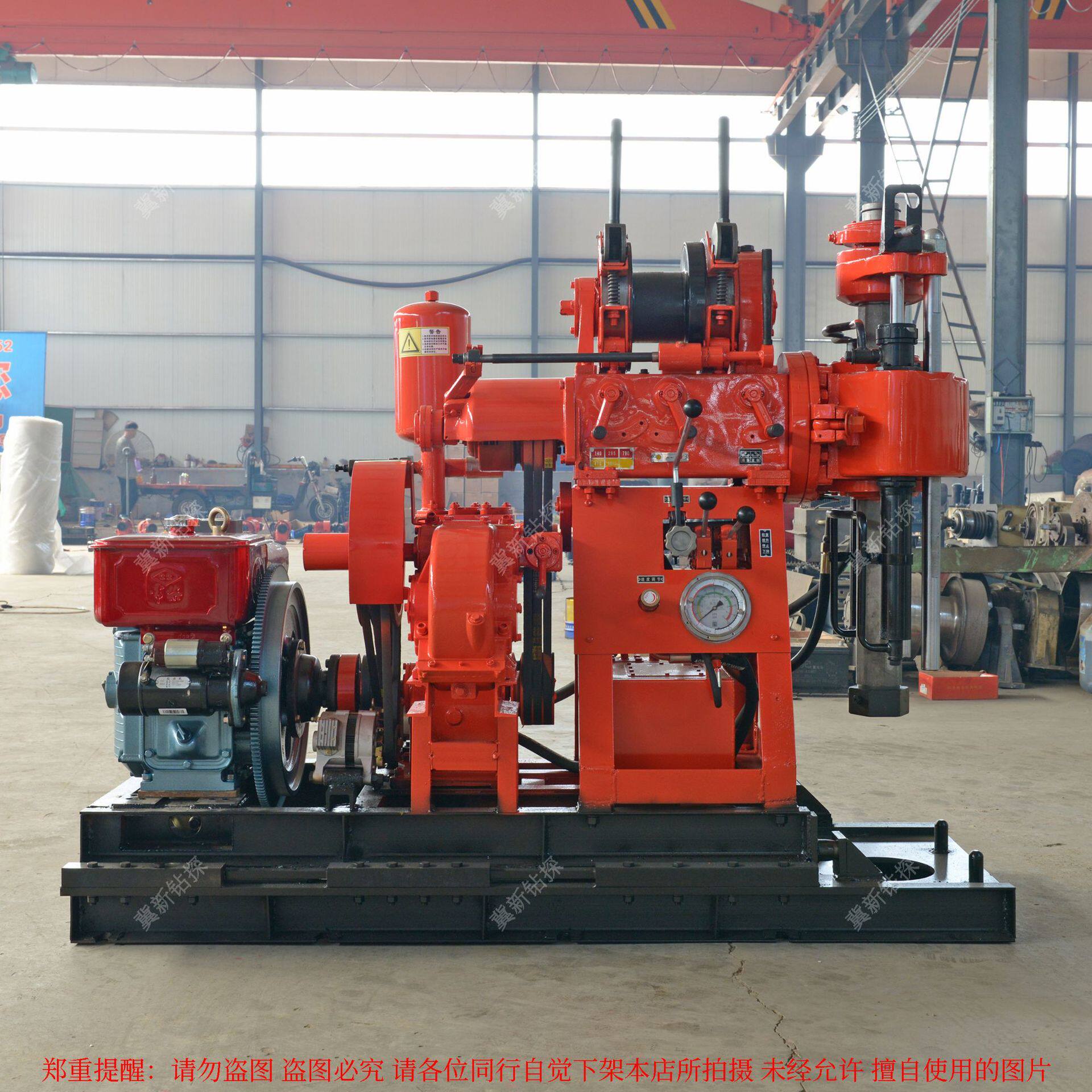 xy-1a双杆移机带160泵带电启动带发电机岩心钻机 150高速钻机现货