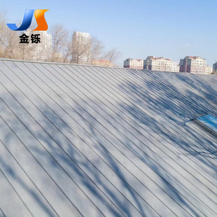 钛锌板25 430度假村酒店用矮立边金属屋面系统钛锌屋面板高端铝镁