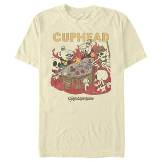 预定 FifthSun原厂周边 茶杯头 魔鬼赌场玩骰子 Cuphead 短袖T恤