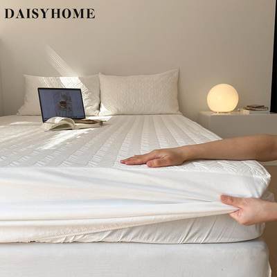 DAISYHOME40S全棉绗缝床垫保护套加厚床笠枕套28cm超高保洁垫套子