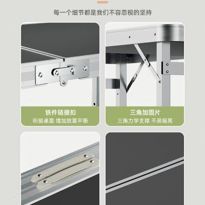 折叠桌户外夜市摆摊地推加厚可折叠桌子餐桌椅便携式家用促销桌子