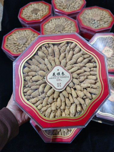 西洋参礼盒装250g送礼更有面足龄花旗参过节送父母长辈滋补营养品
