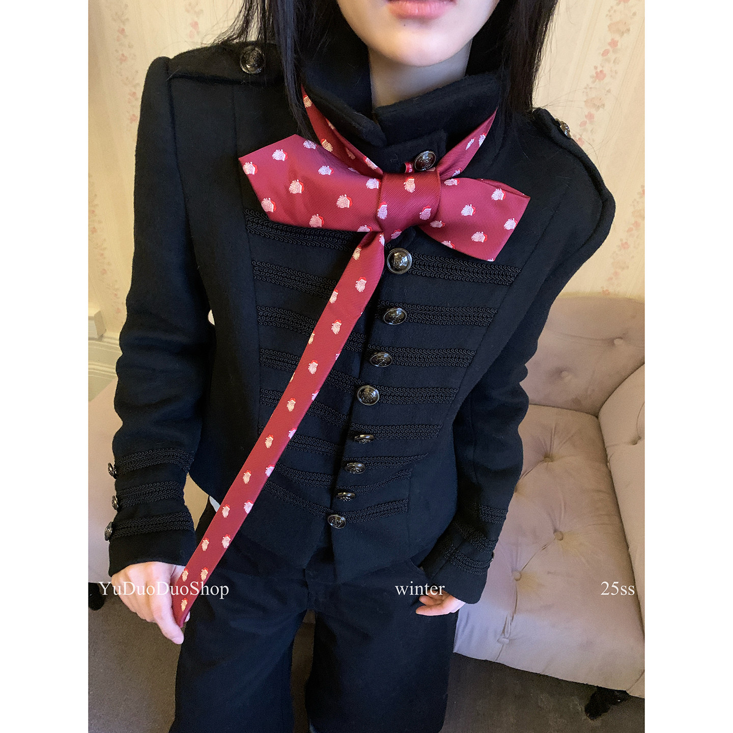 时髦精解锁秋冬新搭配复古圣诞老人手打领带女辣妹长条丝巾配饰潮,服饰配件/皮带/帽子/围巾,领带,淘宝优惠券,粉丝福利购,淘宝优惠卷