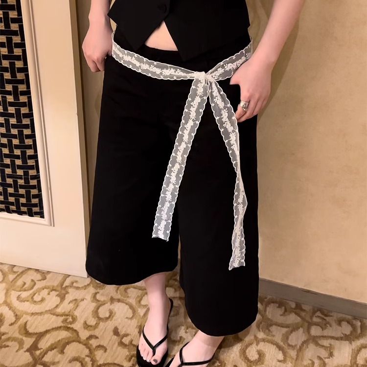 春夏叠搭复古蕾丝绝美花纹丝巾女
