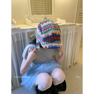 复古羊羔毛民族风雷锋帽女冬季保暖防寒护耳帽韩系费尔岛滑雪帽潮
