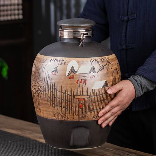 景德镇陶瓷酒坛酒罐10斤20斤30斤50斤100斤密封家用泡酒专用酒缸