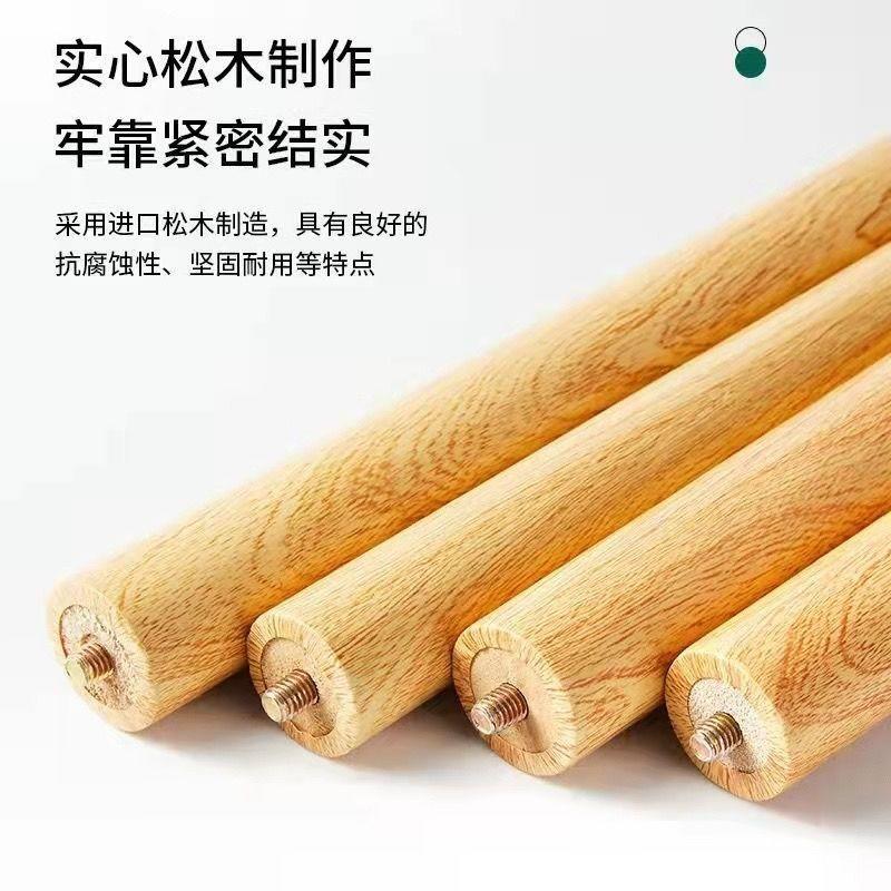 diy桌脚加高木头腿可拆卸学生折叠桌腿马蹄腿写字桌配件小桌子腿