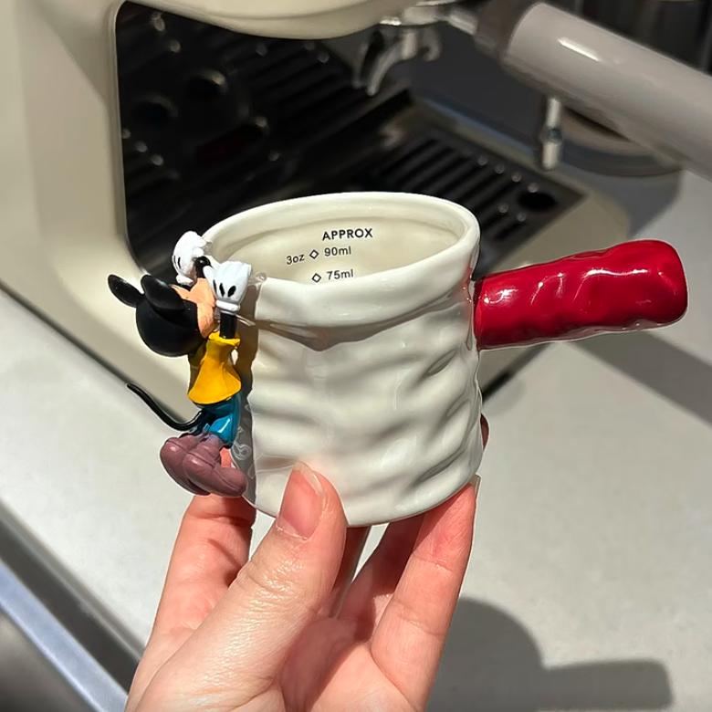 ININ ins高颜值咖啡小奶盅带刻度奶罐浓缩咖啡萃取杯陶瓷量杯