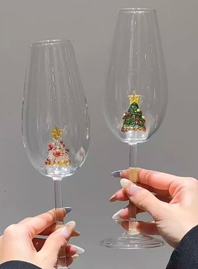 高硼硅立体KT猫高脚杯卡通家用高颜值玻璃杯创意送礼香槟红酒杯