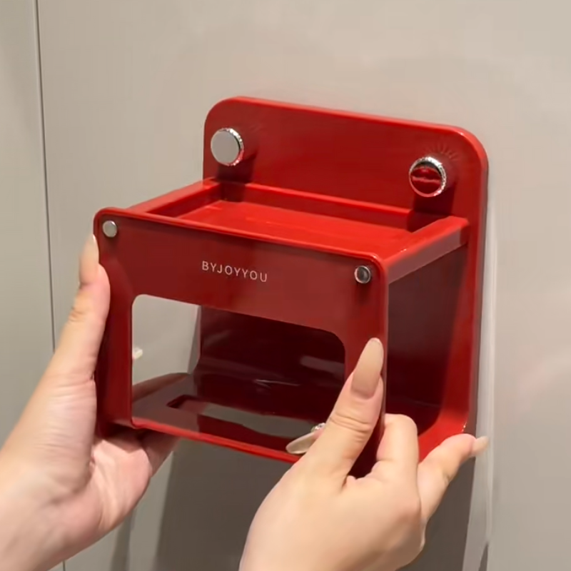 吸盘卫生间免打孔壁挂抽纸盒湿厕纸洗脸巾卷纸置物架厕所纸巾盒