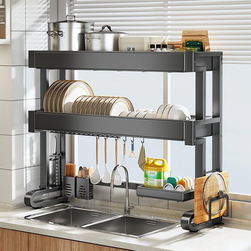 万雄厨房水槽置物架洗碗槽放碗盘碗碟收纳架水池多功能碗架沥水架