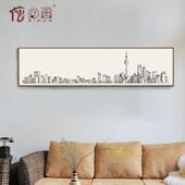 简约北欧风格 饰画沙发背景墙画办公室挂画卧室床头画ins风 客厅装