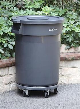 。食堂专用垃圾桶大号带盖轮21371子饭店泔水桶移动餐饮学校剩菜