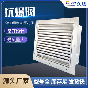 定制化工厂外挂式防爆阀大风量工业级高压抗暴阀304不锈钢抗爆阀