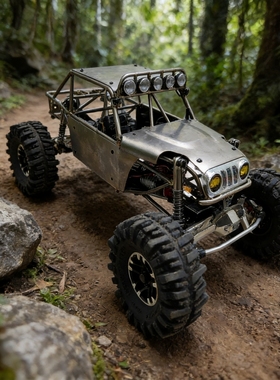 D1RC VP H10攀爬车管架 遥控攀爬车 钛合金V2管架喷砂 金属原色