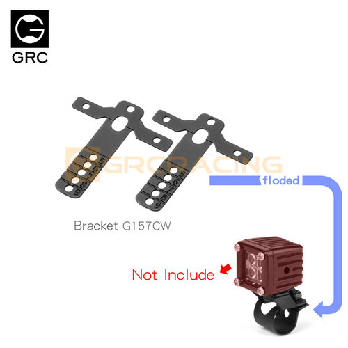 GRC 5-9mm圆杆中心位射灯支架 TRX4 SCX10 90046行李架射灯G157CW