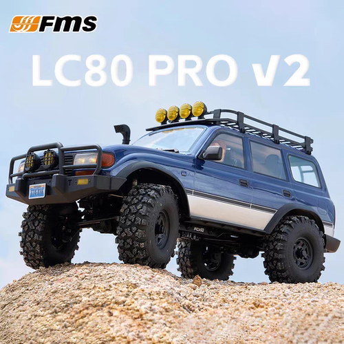 FMS 1/10 FCX 10P丰田陆巡LC80 PRO V2 RC遥控电动越野攀爬模型车