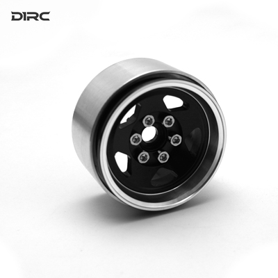 D1RC 五幅金属轮毂1.9寸五角星攀爬车金属轮毂4106改装件