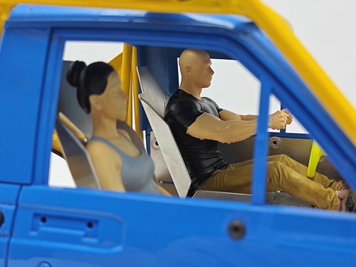 D1RC 雨林战车3D打印人偶摆件攀爬车RC遥控车装饰件模型玩具