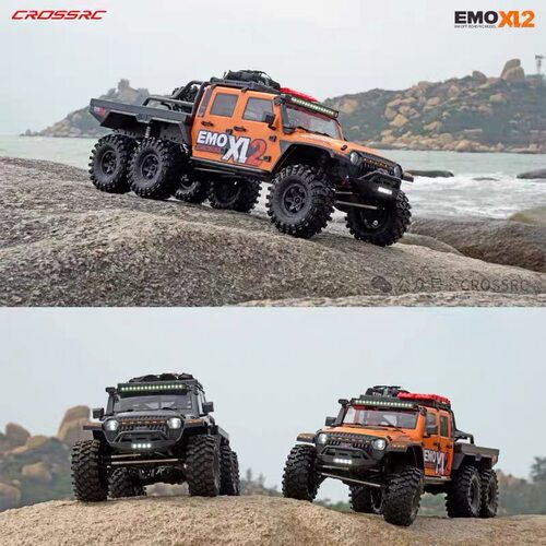 Crossrc EMO XL2大野马6X6遥控电动攀爬越野车1/8六驱差速锁双速