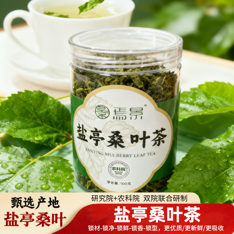 焉景盐亭桑叶茶罐装中药材干桑叶新鲜泡茶水喝桑叶干货桑树叶