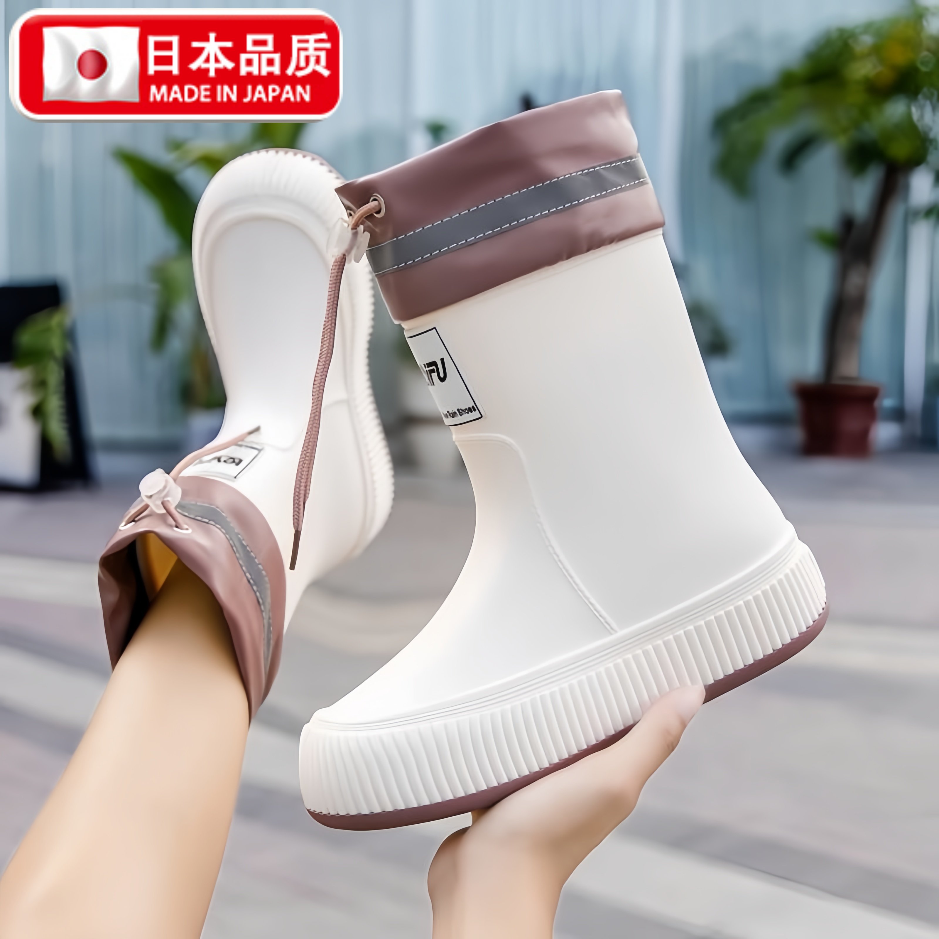 【2026新款】高档雨鞋女款成人柔软日系时尚防滑防水鞋加厚轻便耐