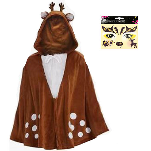 麋鹿斗篷装cos2025圣诞节