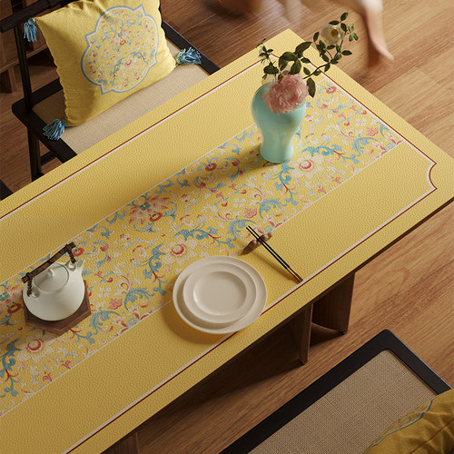 丹青物语新中式皮革桌垫