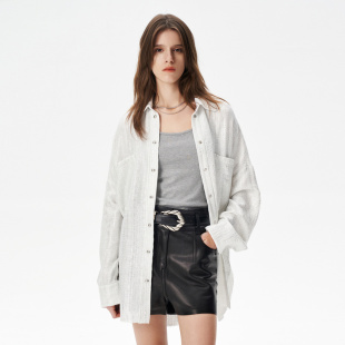 编织衬衫 IRO 亮丝中长款 2026年夏季 外套WM100SHOANA24S NIGHT