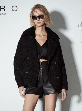 IRO NIGHT 2025年冬季毛领可拆卸金线羽绒服外套IWF354L01000