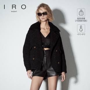 毛领可拆卸金线羽绒服外套IWF354L01000 2025年冬季 IRO NIGHT