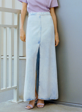 IRO NIGHT 2026年春季莱赛尔前开叉直筒牛仔长裙WP31CAROLIA24S