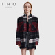 式 IRO 毛呢外套WM100NAHELA22W 新款 拼色格纹衬衫 NIGHT 2025年冬季
