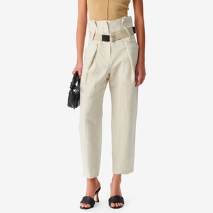 IRO NIGHT 2025年夏季直筒高腰简约休闲裤WM23COLINEA23S