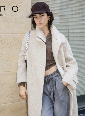 IRO NIGHT 2025年秋冬绵羊毛大衣外套长款风衣IWT354D00200