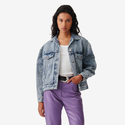 IRO NIGHT 2026年夏季复古休闲廓型翻领牛仔外套WP137BOLANE23W