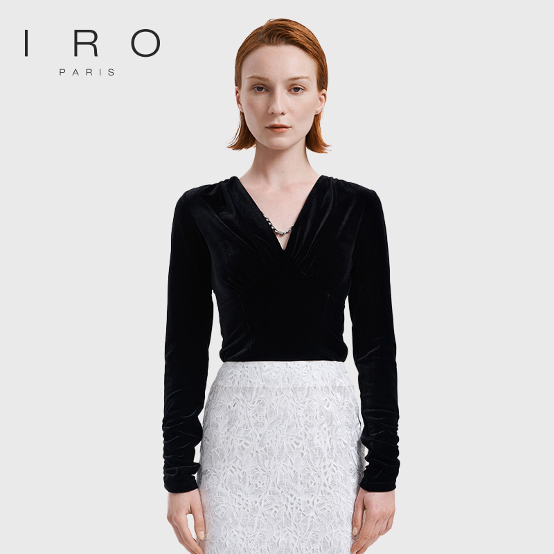 早秋聚酯纤维毛衫IRO性感紧身