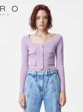 IRO NIGHT 2026年春季小香风海鸥领打底针织衫上衣IWF334M05800