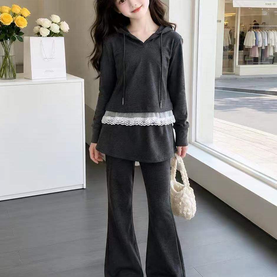 女童春秋套装洋气2026新款儿童春季潮酷穿搭小女孩休闲运动服春装