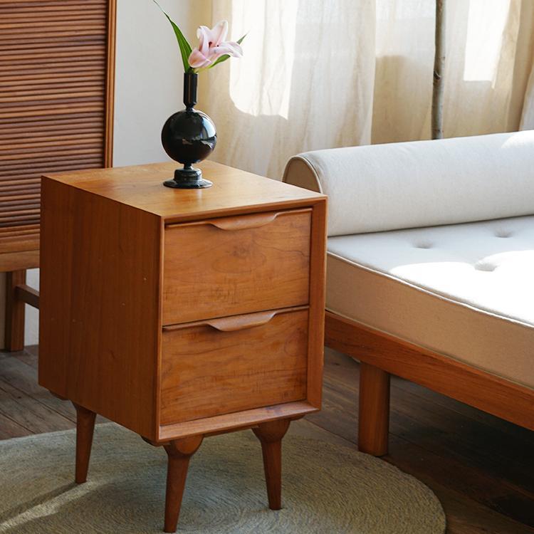 木纳家具MUNA北欧实木床头柜窄小型简约卧室床边小柜子沙发储物柜