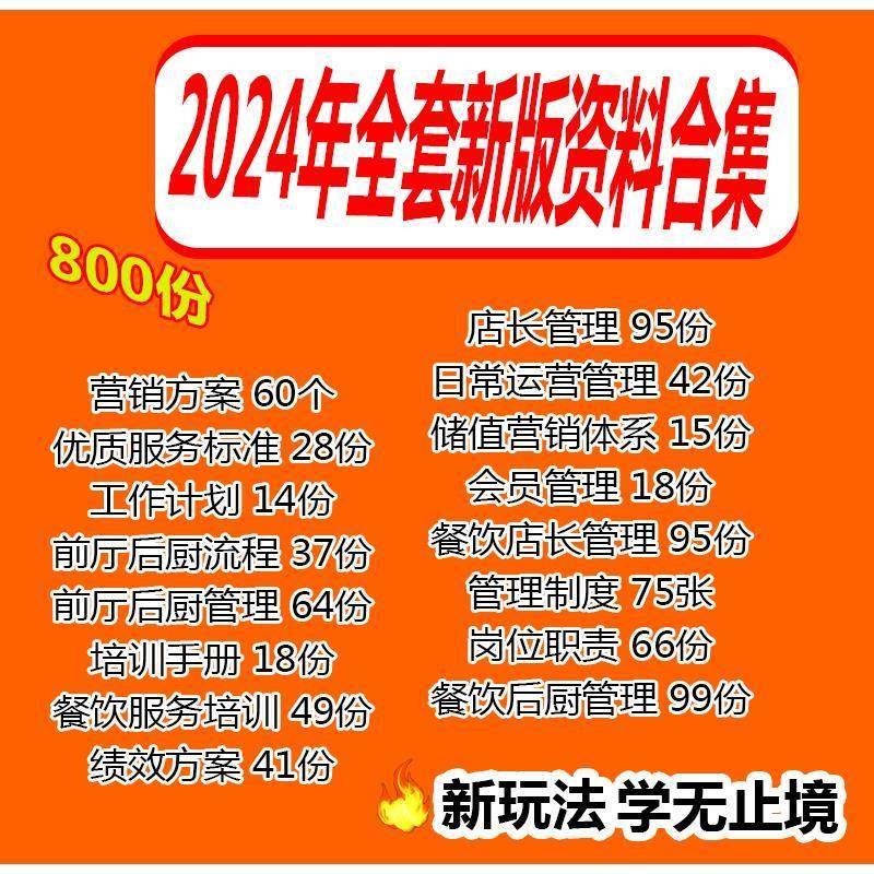餐饮服务餐饮料与管理全套系统工BOS具餐饮资训店度长培资料制资