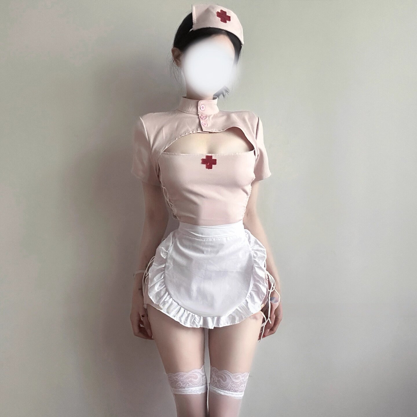 爱意降临~万圣节护士服装纯欲风性感睡裙cos制服qqny内衣趣情睡衣