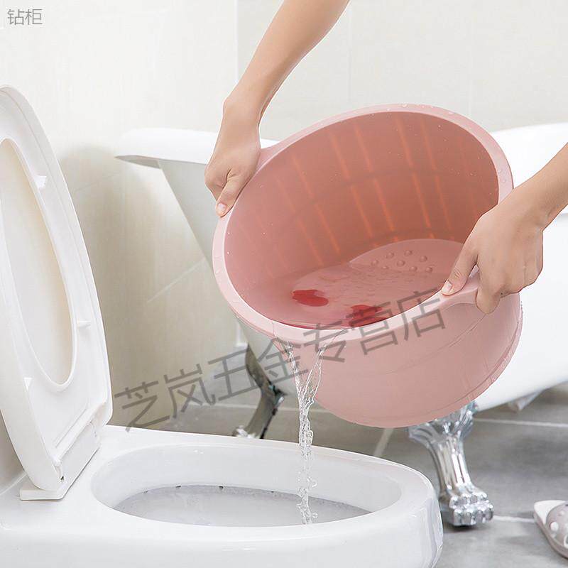 泡脚盆耐摔加厚加高按摩桶塑料高边洗脚桶大号家用带按摩底足浴盆